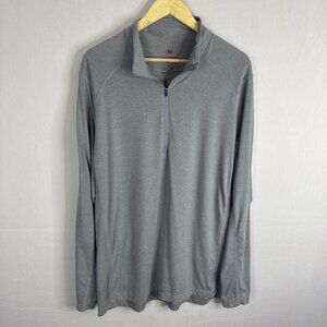 TravisMathew CEWP 1/4 Zip Pullover Gray XL Performance Stretch Golf Layer